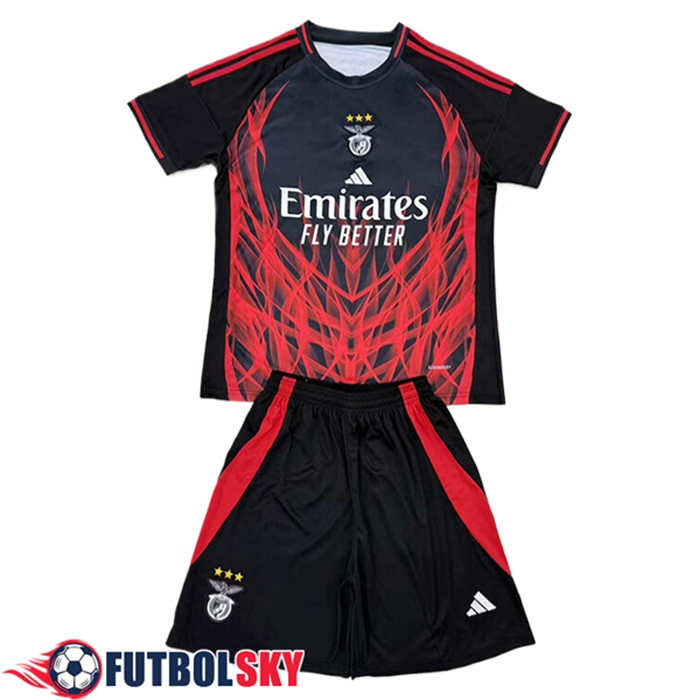 Camisetas De Futbol Benfica Ninos Special Edition Negro/Rojo 2025/2026
