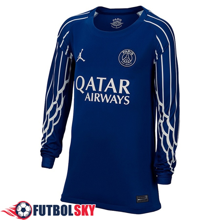 Nueva Camisetas De Futbol PSG Ninos Cuarta Manga Largas 2024/2025