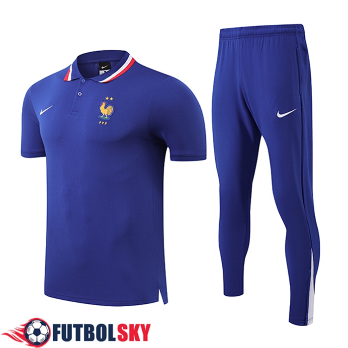 Camiseta Polo Francia Azul 2025/2026