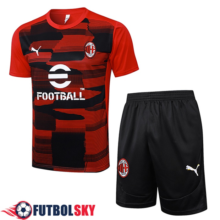Camiseta Entrenamiento AC Milan Rojo/Negro 2025/2026
