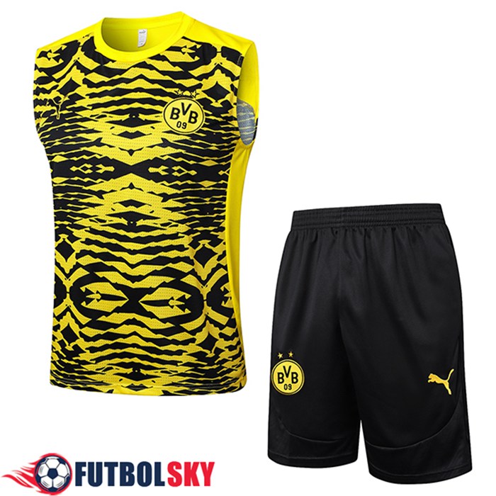 Camiseta Entrenamiento sin mangas Dortmund Amarillo/Negro 2025/2026