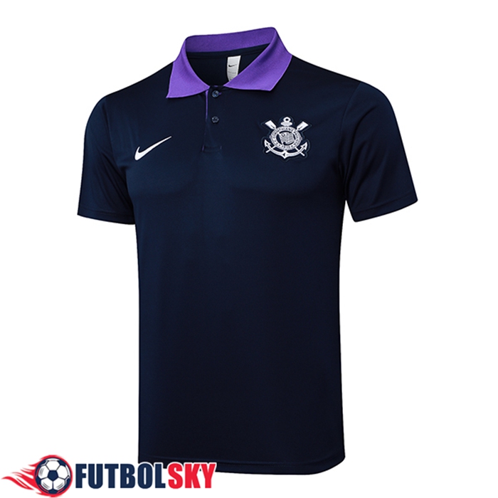 Camiseta Polo Corinthians Negro/Violeta 2025/2026