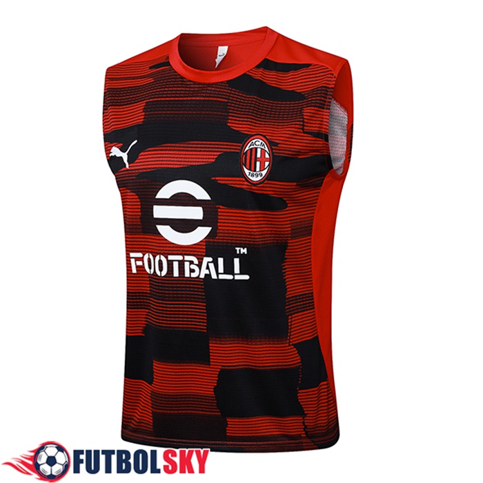 Chalecos De Futbol AC Milan Rojo/Negro 2025/2026