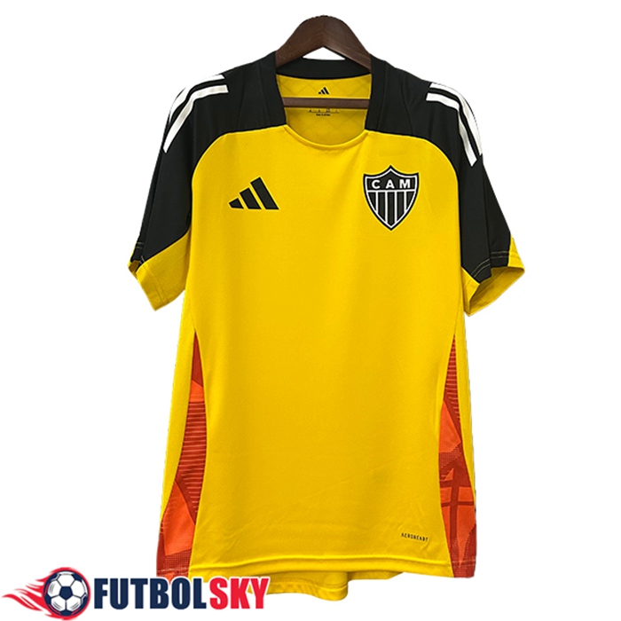 Camiseta Entrenamiento Atletico Mineiro Amarillo/Negro/Naranja 2025/2026