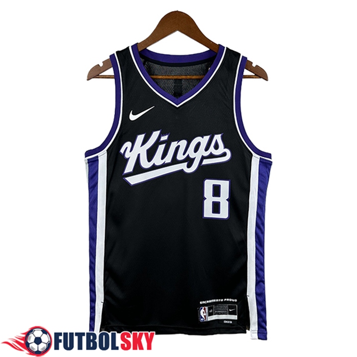 Camisetas NBA Sacramento Kings (LAVINE #8) 2025/26 Negro/Blanco/Violeta