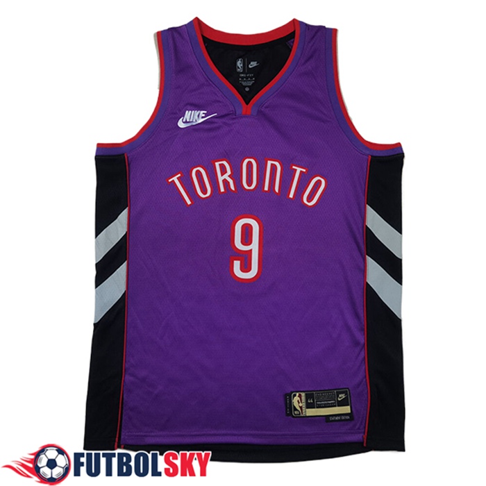 Camisetas NBA Toronto Raptors (BARRETT #9) 2025/26 Violeta/Negro