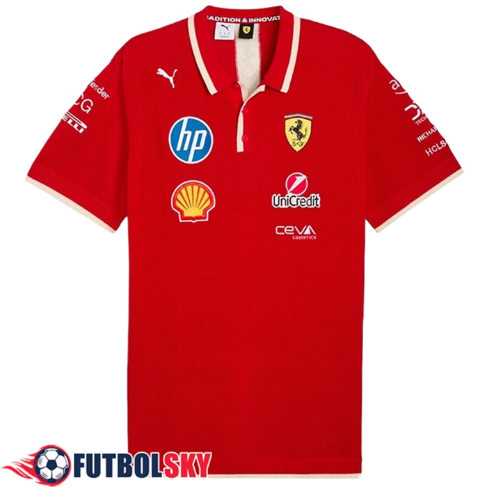 Polo Scuderia Ferrari F1 Team Rojo 2025 -03