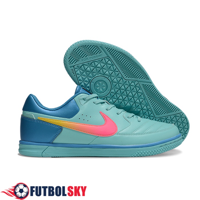 Nike Botas De Fútbol Gato IC Azul/Rosa