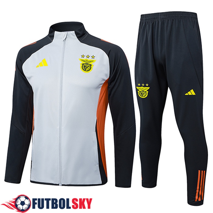 Camiseta Entrenamiento Chaquetas Benfica Gris/Negro/Naranja 2025/2026