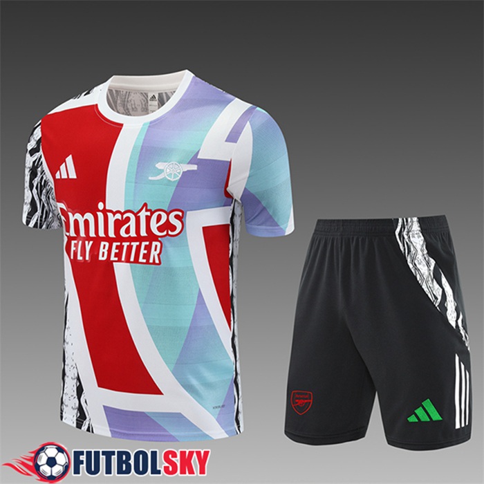 Camiseta Entrenamiento Arsenal Ninos Blanco/Azul/Rojo 2025/2026