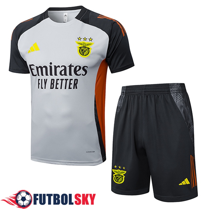 Camiseta Entrenamiento S.L.Benfica Gris/Negro/Naranja 2025/2026
