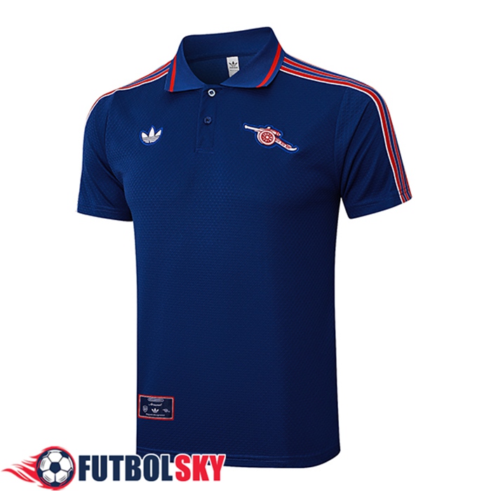 Camiseta Polo Arsenal Azul/Rojo 2025/2026