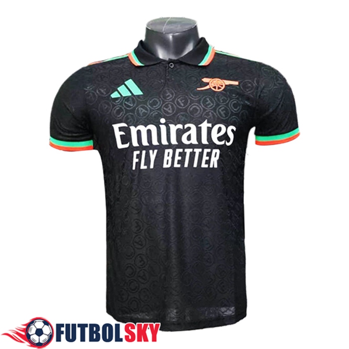 Camiseta Polo Arsenal Negro 2025/2026