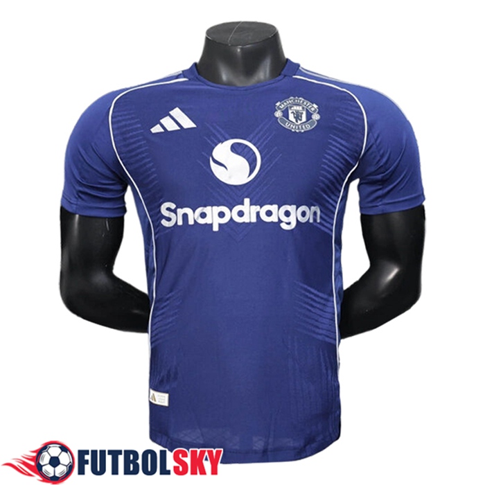 Camiseta Entrenamiento Manchester United azul real 2025/2026