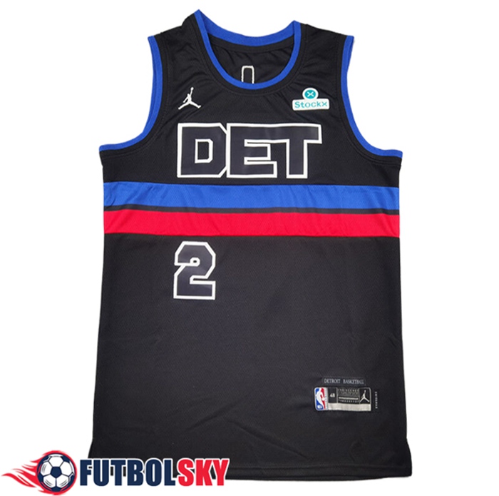 Camisetas NBA Detroit Pistons (CUNNINGHAM #2) 2025/26 Negro