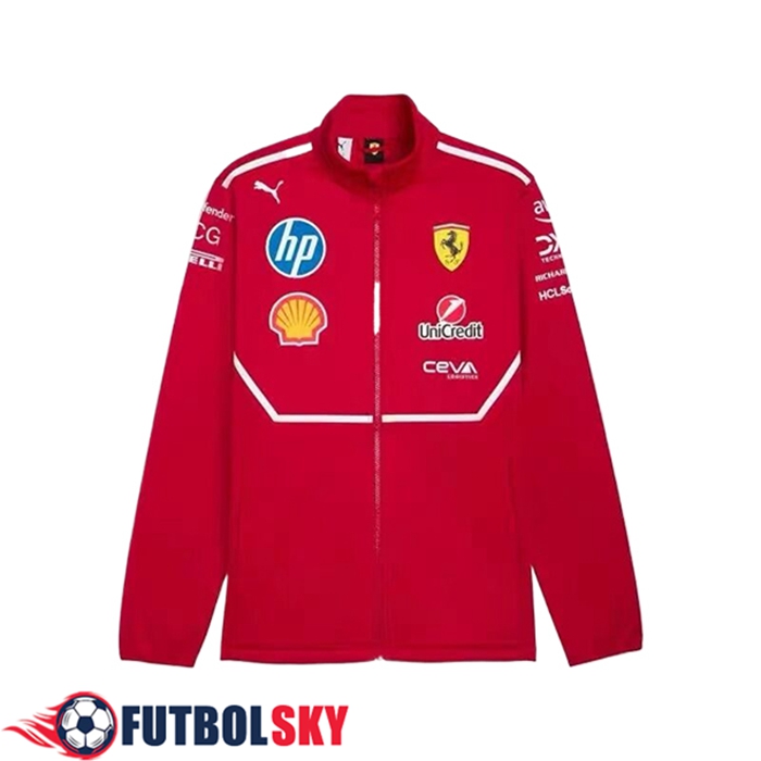 Chaquetas Scuderia Ferrari F1 Team Rojo 2025