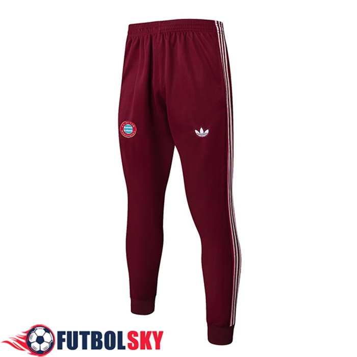 Pantalon Entrenamiento Bayern Munich Rojo/Blanco 2025/2026
