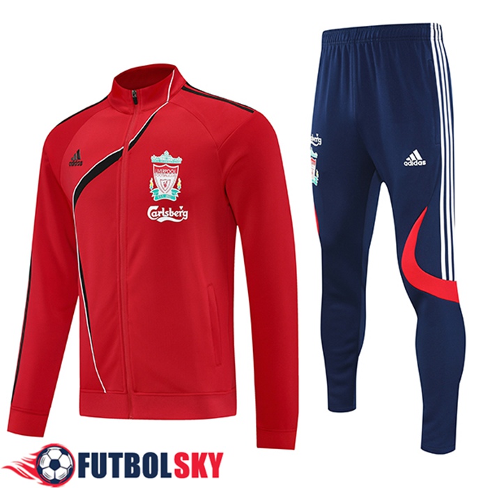 Chandal Equipos De Futbol Chaquetas FC Liverpool Rojo/Negro 2025/2026
