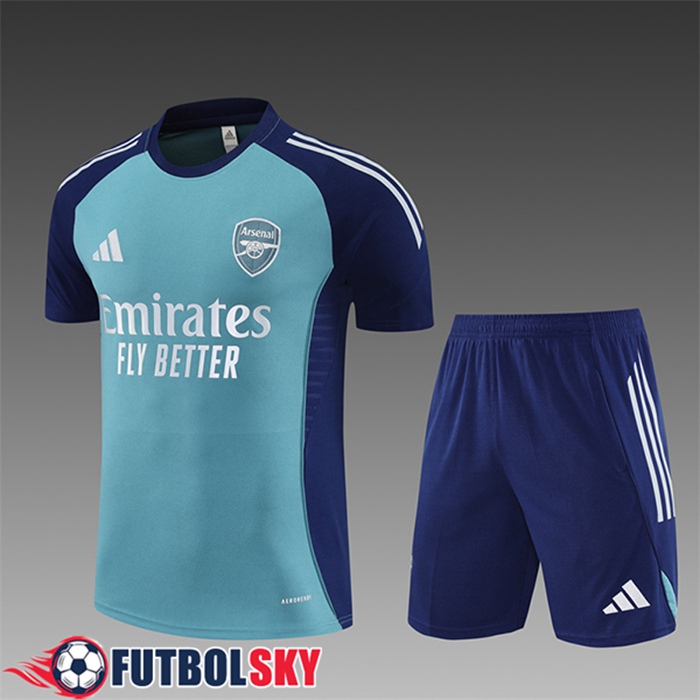 Camiseta Entrenamiento Arsenal Ninos Verde/Azul 2025/2026