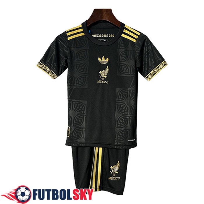 Camisetas De Futbol México Ninos Negro 2025/2026
