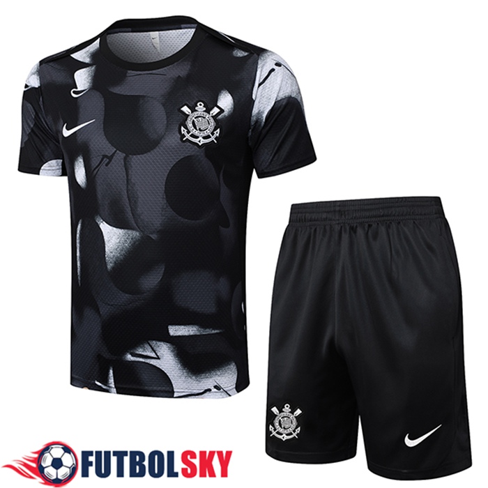 Camiseta Entrenamiento Corinthians Negro/Gris 2025/2026
