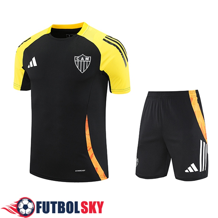 Camiseta Entrenamiento Atletico Mineiro Negro/Amarillo/Naranja 2025/2026