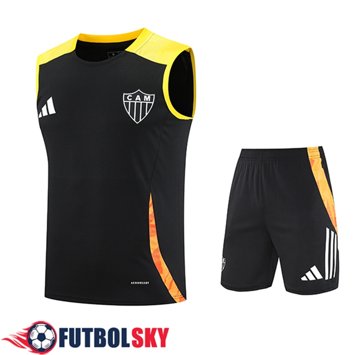 Camiseta Entrenamiento sin mangas Atletico Mineiro Negro/Amarillo/Naranja 2025/2026