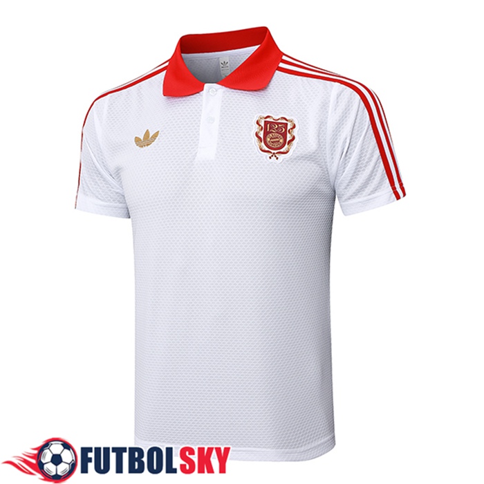 Camiseta Polo Bayern Munich Blanco/Rojo 2025/2026
