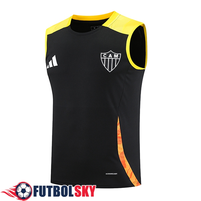 Chalecos De Futbol Atletico Mineiro Negro/Amarillo/Naranja 2025/2026