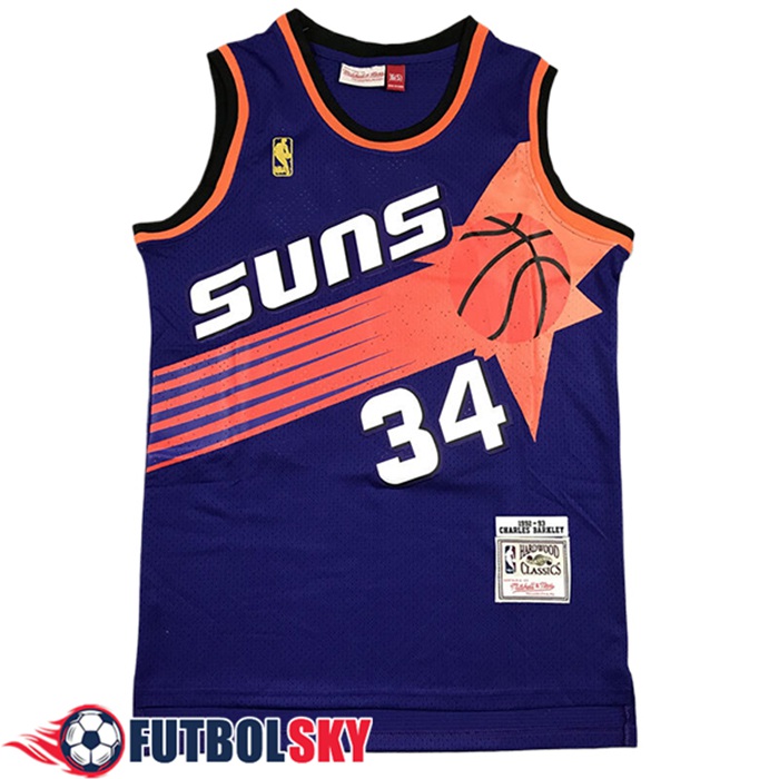 Camisetas NBA Phoenix Suns (BARKLEY #34) 2025/26 Violeta/Naranja