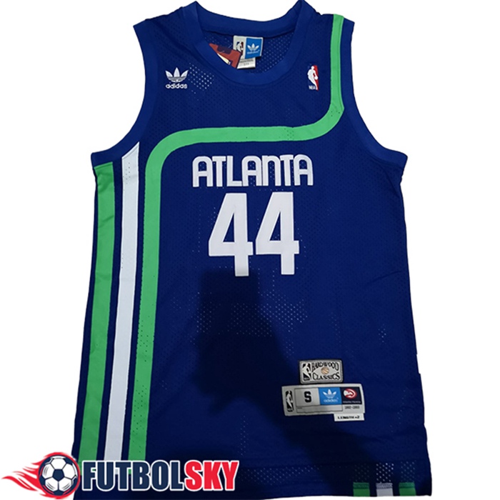 Camisetas NBA Atlanta Hawks (PISTOL #44) 2025/26 Azul/Verde