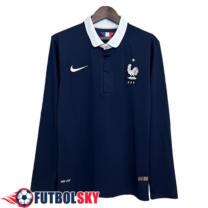 Camisetas De Futbol Francia Retro Primera Manga Largas 2014