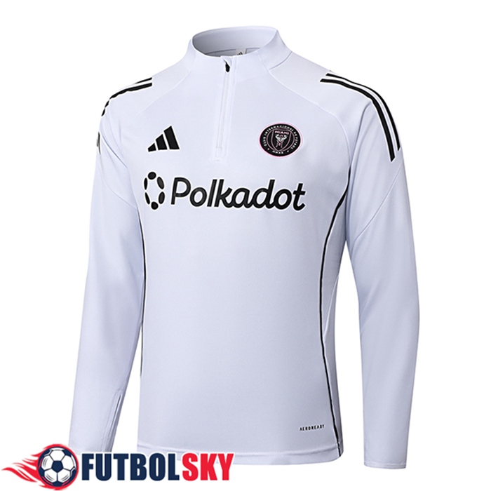 Sudadera De Entrenamiento Inter Miami CF Blanco/Negro 2025/2026