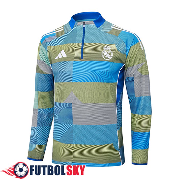 Sudadera De Entrenamiento Real Madrid Azul/Verde 2025/2026