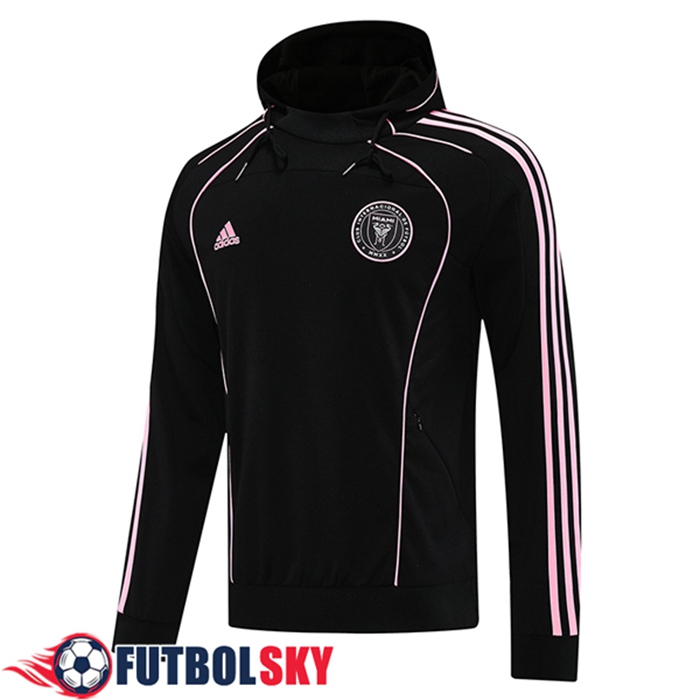 Sudadera De Entrenamiento Capucha Inter Miami CF Negro/Rosa 2025/2026