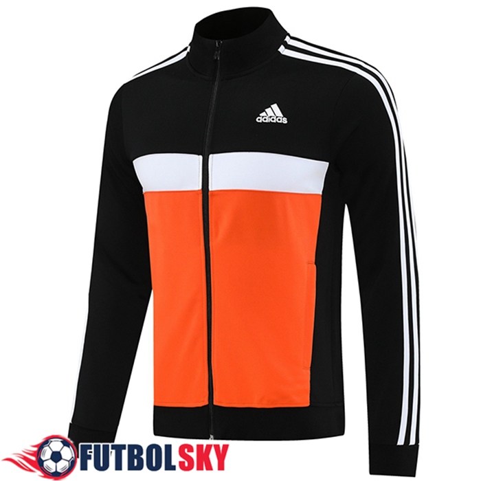 Chaquetas Futbol Adidas Negro/Naranja/Blanco 2025/2026