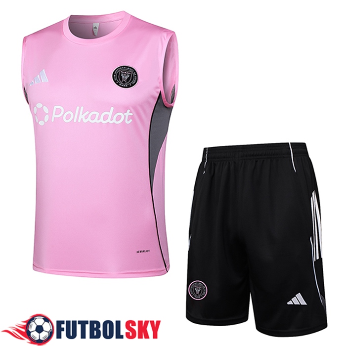 Camiseta Entrenamiento sin mangas Inter Miami CF Rosa/Gris 2025/2026