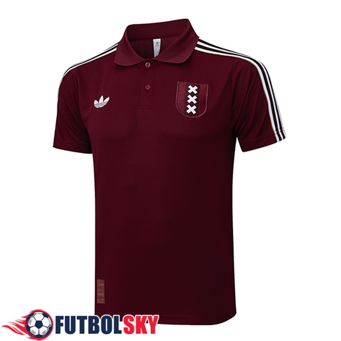 Camiseta Polo Ajax Rojo/Blanco 2025/2026