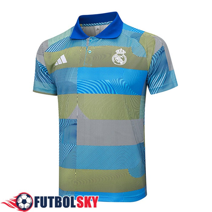 Camiseta Polo Real Madrid Azul/Verde 2025/2026