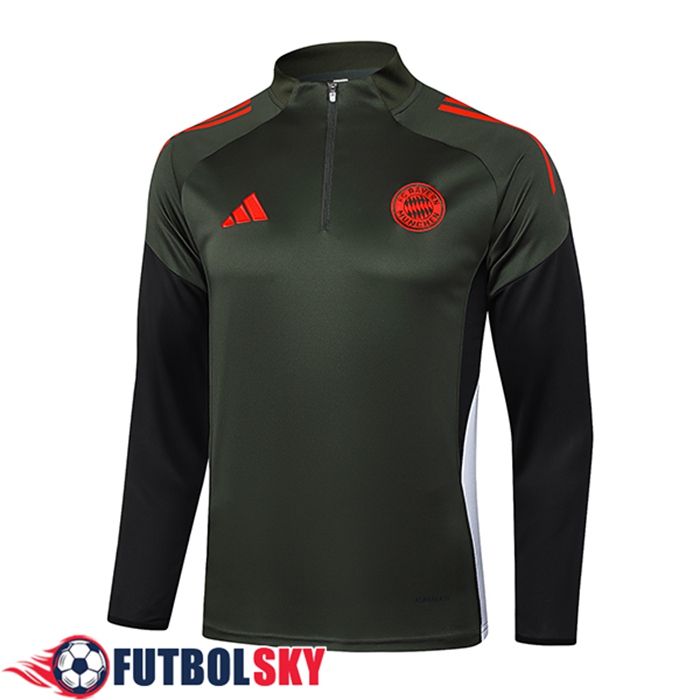 Sudadera De Entrenamiento Bayern Munich Verde/Rojo 2025/2026