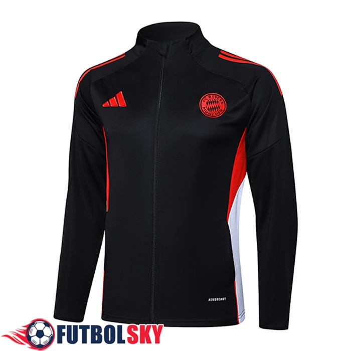 Chaquetas Futbol Bayern Munich Negro/Rojo/Blanco 2025/2026
