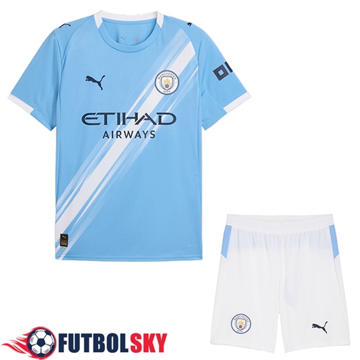 Nueva Camisetas De Futbol Manchester City Ninos Primera 2025/2026
