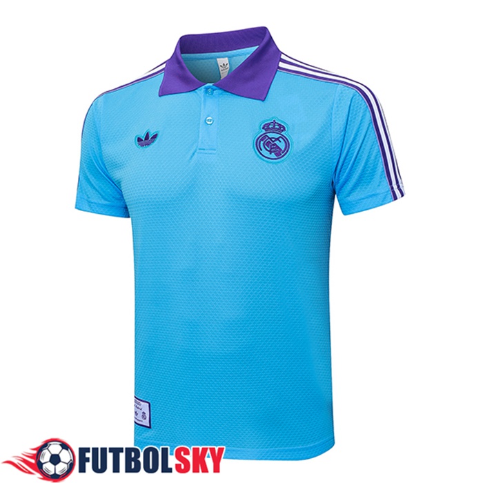 Camiseta Polo Real Madrid Azul/Violeta 2025/2026