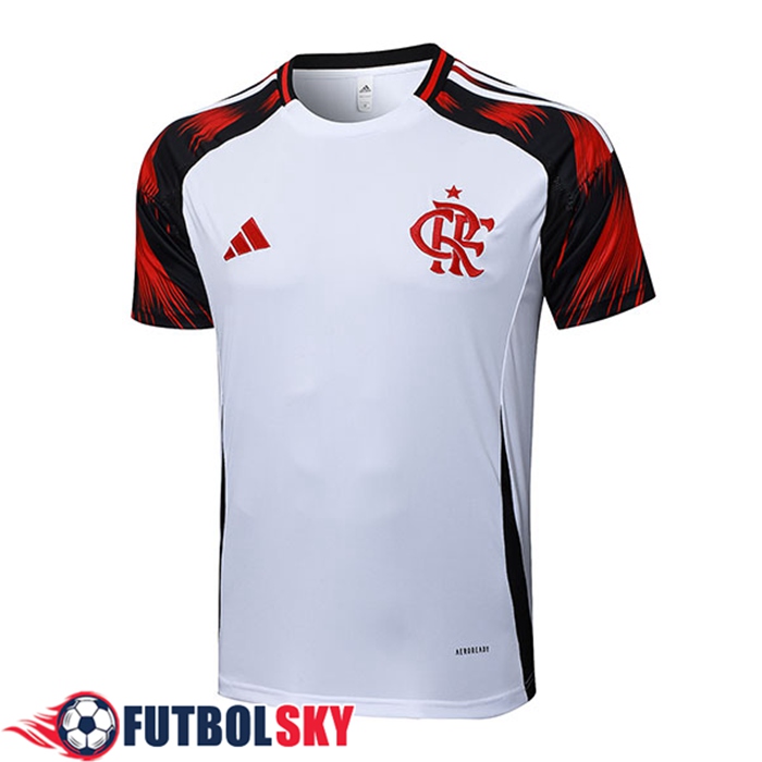 Camiseta Entrenamiento Flamengo Blanco/Negro/Rojo 2025/2026