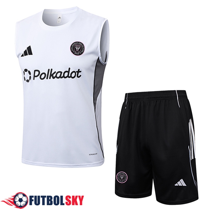 Camiseta Entrenamiento sin mangas Inter Miami CF Blanco/Negro 2025/2026