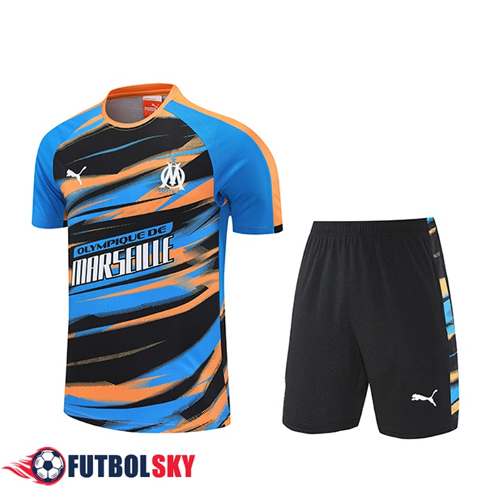 Camiseta Entrenamiento Marsella Azul/Naranja/Negro 2025/2026