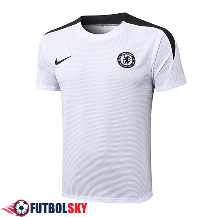 Camiseta Entrenamiento FC Chelsea Blanco/Gris 2025/2026 -02