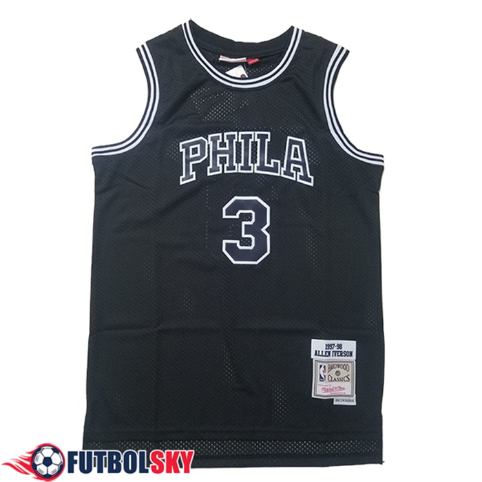 Camisetas De Futbol Philadelphia 76ers (IVERSON #3) 2025/26 Negro