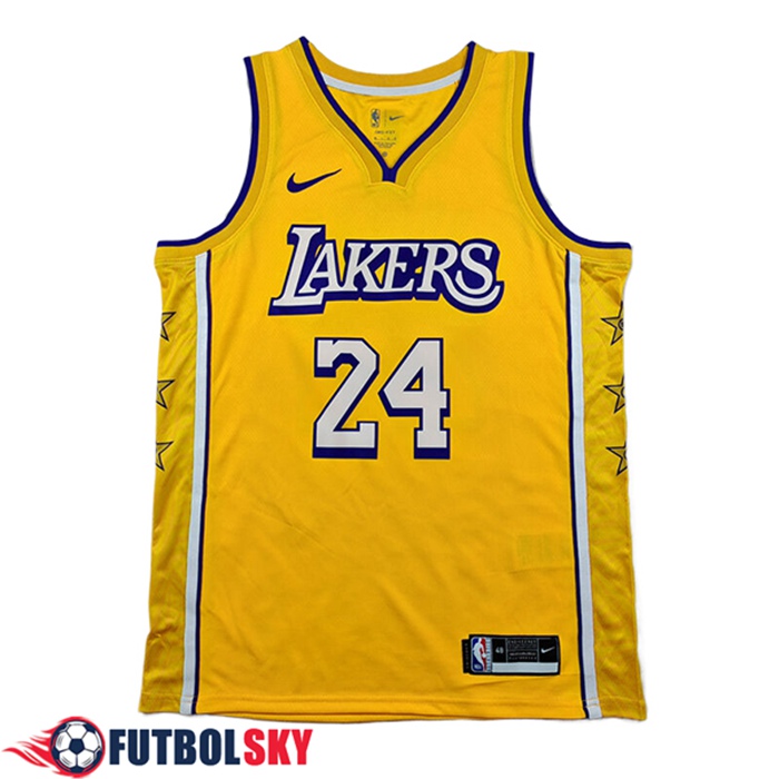 Camisetas De Futbol Los Angeles Lakers (BRYANT #24) 2025/26 Amarillo