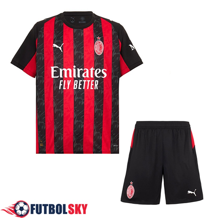 Camisetas Futbol AC Milan Primera + Cortos 2025/2026
